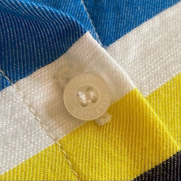 TOMMY HILFIGER long sleeve Striped Shirt Dress - Picture 11 of 13